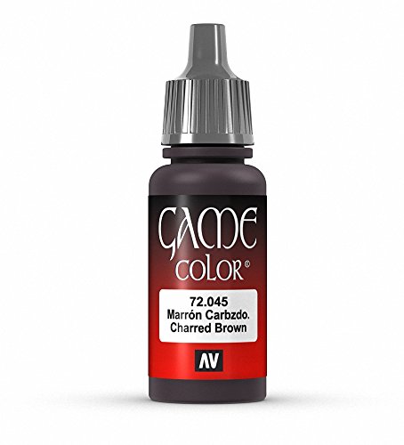 Vallejo Game Color Charred Brown Paint, 17ml