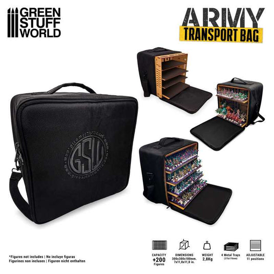 Green Stuff World Army Transport Bag for Storing up to 200 Wargaming Armies 11936