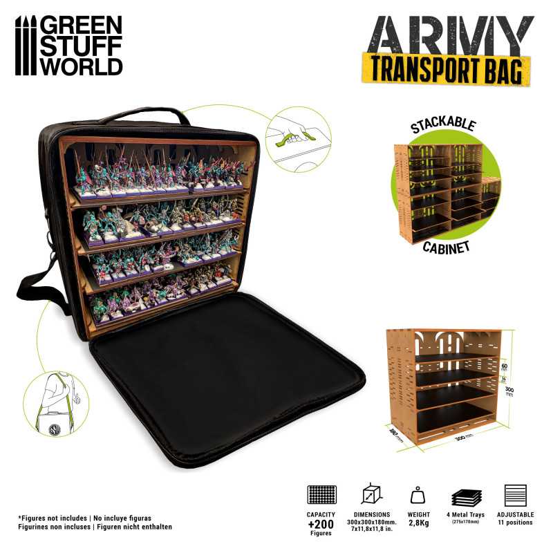 Load image into Gallery viewer, Green Stuff World Army Transport Bag for Storing up to 200 Wargaming Armies 11936
