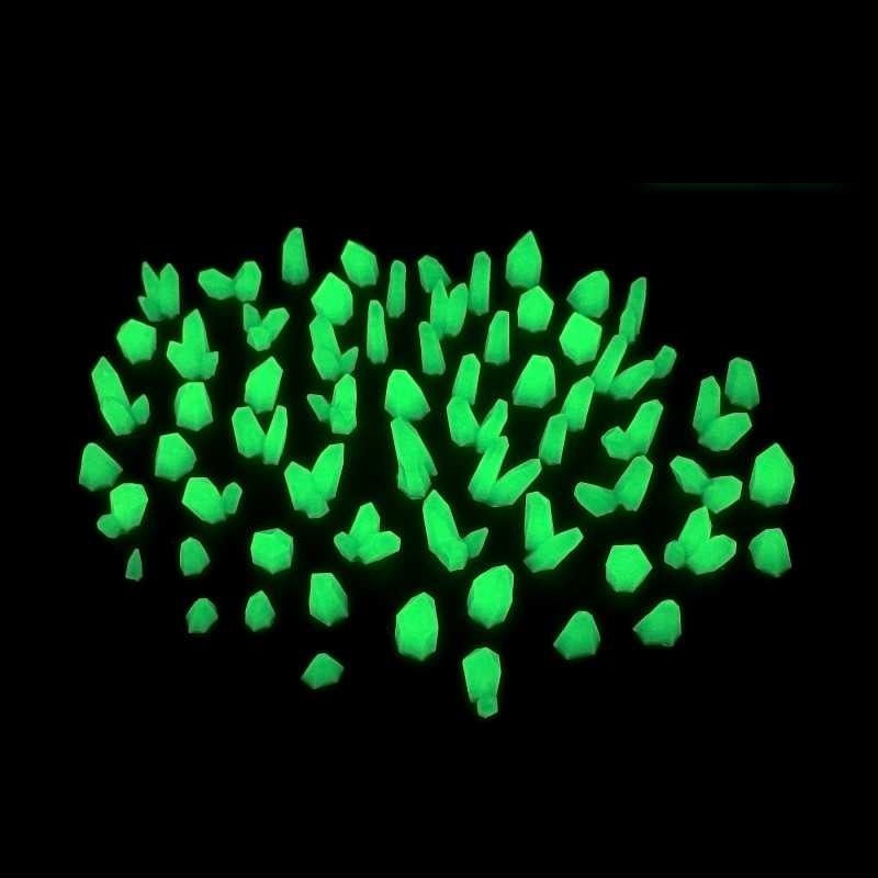 Load image into Gallery viewer, Green Stuff World for Models and Miniatures – Green Glow Resin Crystals – Small 10385 - Cobbco
