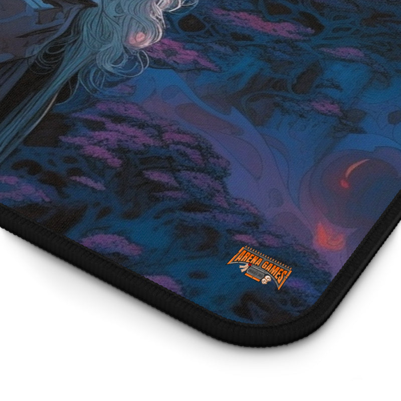 Load image into Gallery viewer, Neon Series High Fantasy RPG - Male Adventurer #2 Neoprene Playmat, Mousepad for Gaming
