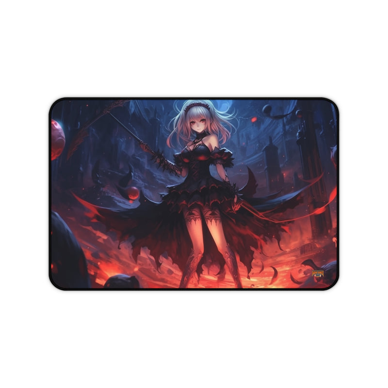 Load image into Gallery viewer, Design Series High Fantasy RPG - Female Adventurer #3 Neoprene Playmat, Mousepad for Gaming
