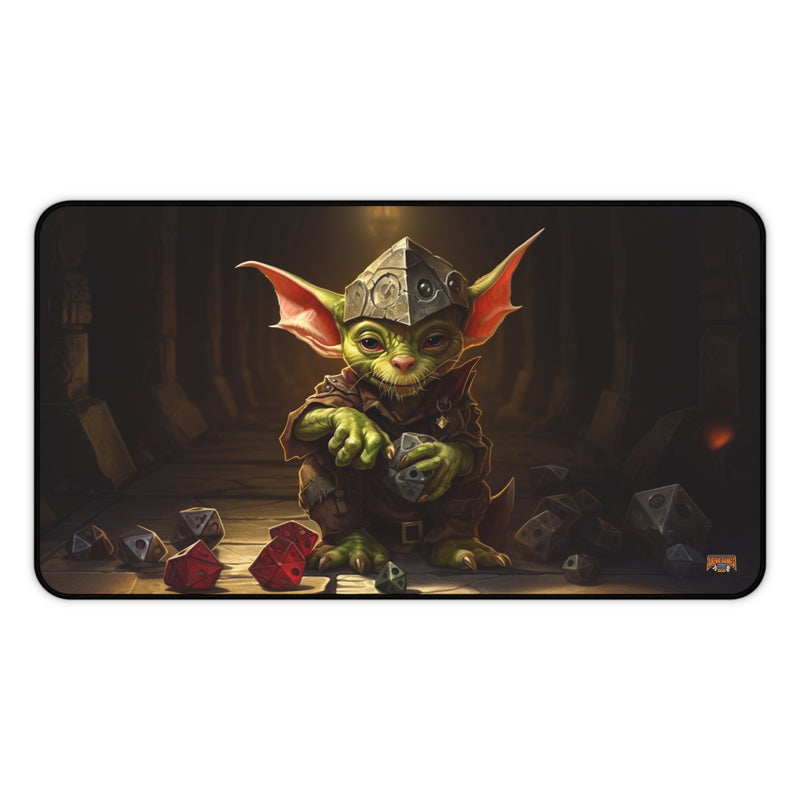 Load image into Gallery viewer, Design Series High Fantasy RPG - Dice Goblin #2 Neoprene Playmat, Mousepad for Gaming, RPGs, Card Games
