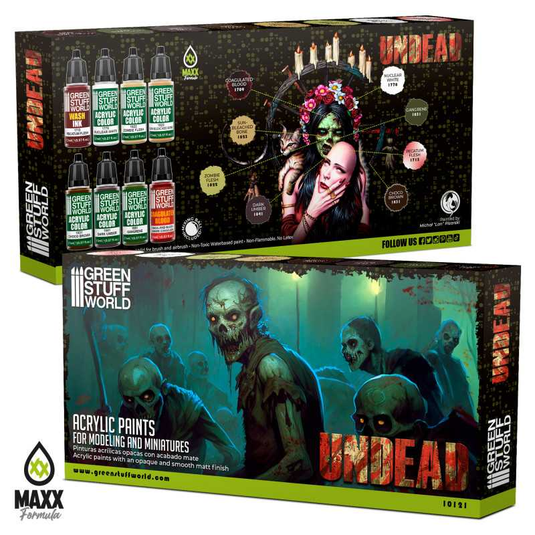 Green Stuff World: Paint Set - Undead 10121 - Cobbco