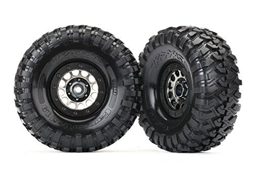 Tires and wheels, assembled (Method 105 black chrome beadlock wheels, Canyon Trail 1.9' tires, foam inserts) (1 left, 1 right)