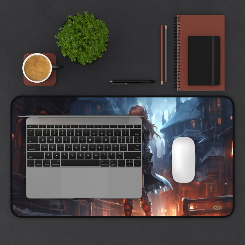 Load image into Gallery viewer, Design Series High Fantasy RPG - Female Adventurer #8 Neoprene Playmat, Mousepad for Gaming
