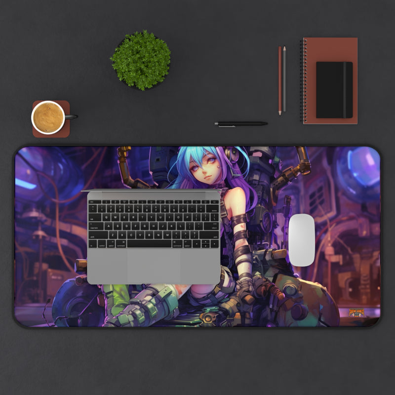Load image into Gallery viewer, Design Series Sci-Fi RPG - Anime Punk Fixer #1 Neoprene Playmat, Mousepad for Gaming
