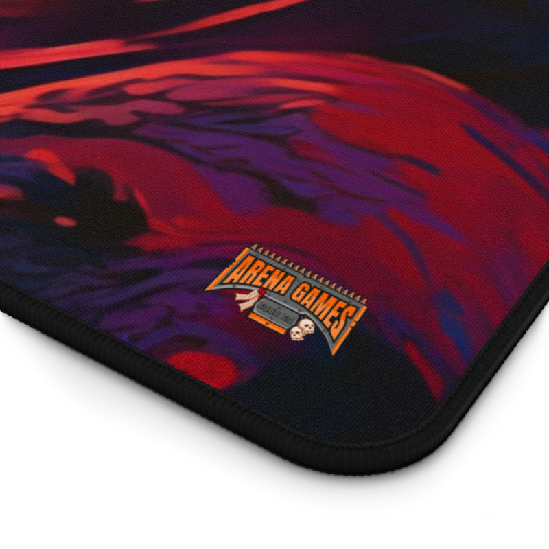 Load image into Gallery viewer, Neon Series High Fantasy RPG - Male Adventurer #4 Neoprene Playmat, Mousepad for Gaming, RPGs, Card Games, Nerdy Gift Idea, MTG, D&amp;D
