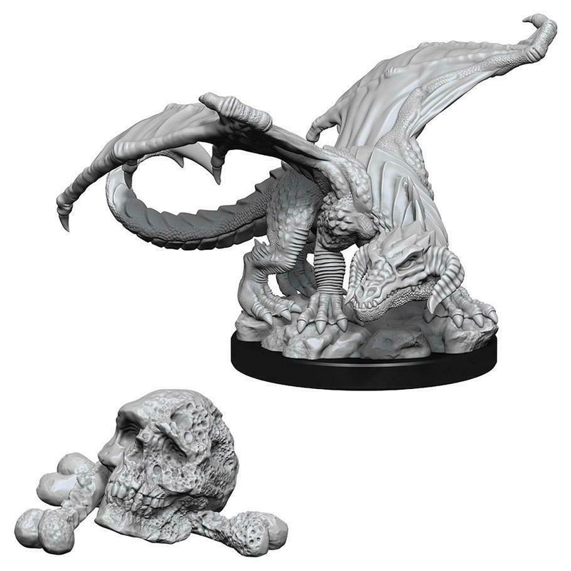 Load image into Gallery viewer, Dungeons &amp; Dragons Nolzur&#39;s Marvelous Miniatures - Black Dragon Wyrmling WZK73850
