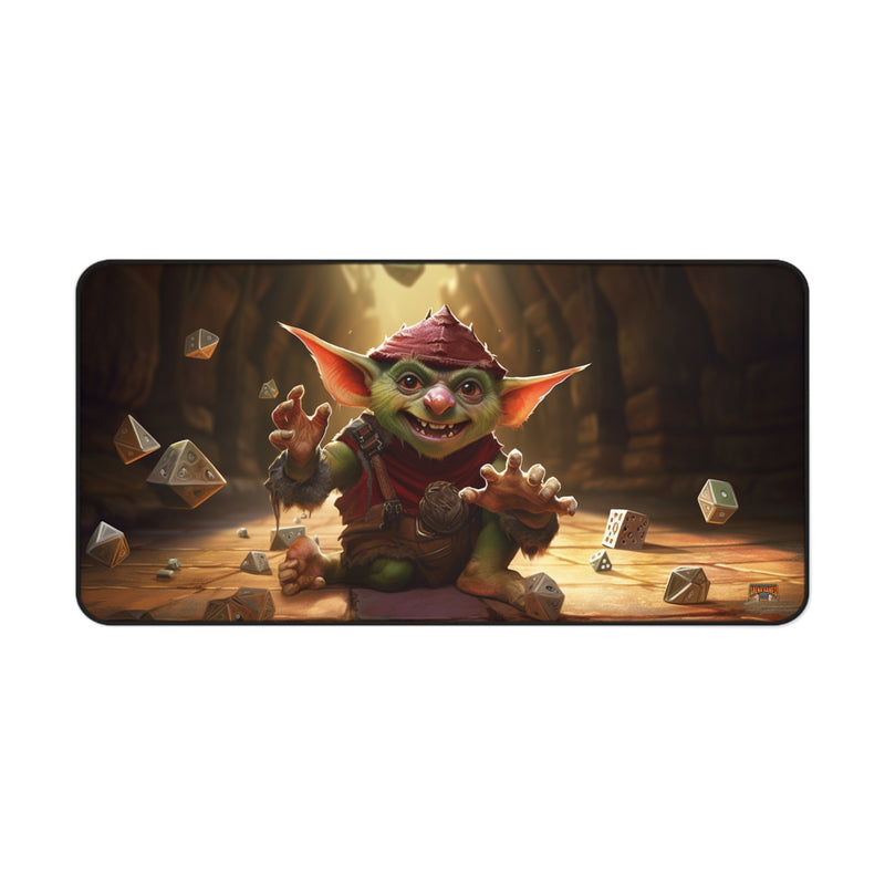 Load image into Gallery viewer, Design Series High Fantasy RPG - Dice Goblin #3 Neoprene Playmat, Mousepad for Gaming, RPGs, Card Games
