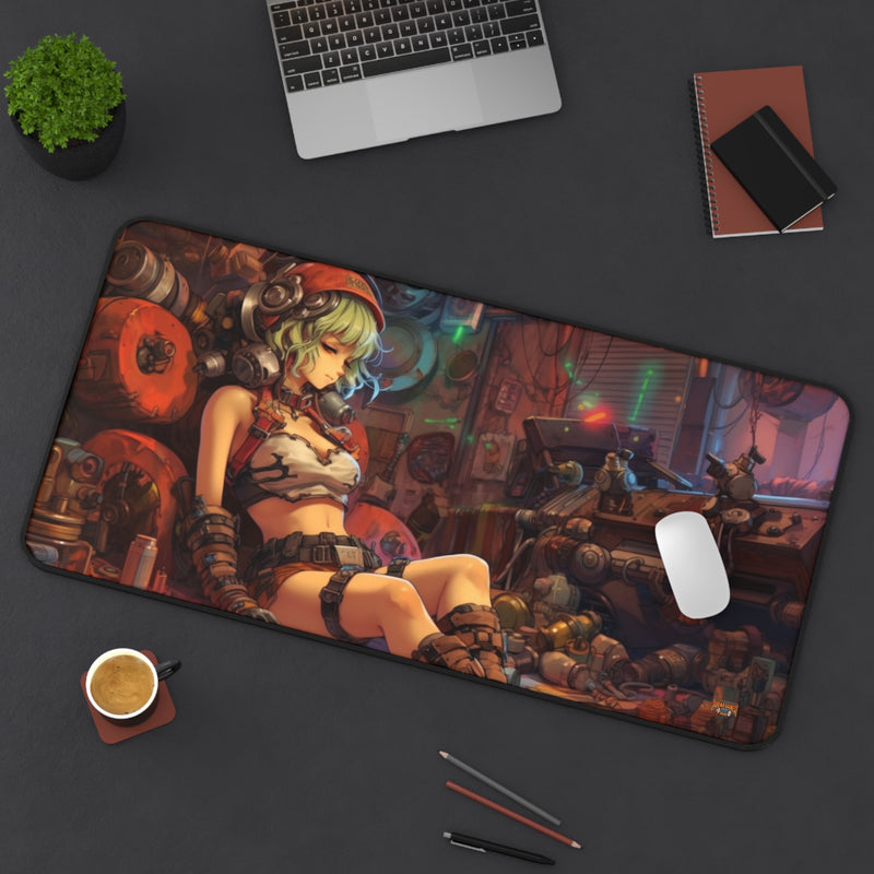 Load image into Gallery viewer, Design Series Sci-Fi RPG - Anime Punk Fixer #7 Neoprene Playmat, Mousepad for Gaming
