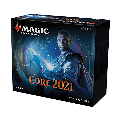 Magic The Gathering Core Set 2021 Bundle 10 Booster Packs + 40 Lands - 190 Cards