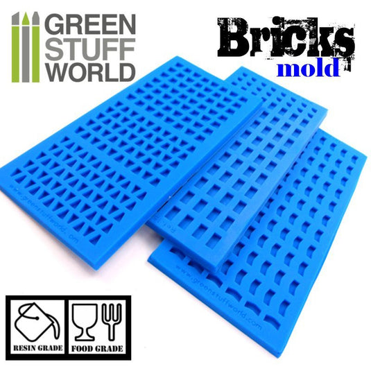 Green Stuff World for Models and Miniatures – Silicone Brick Molds 1507