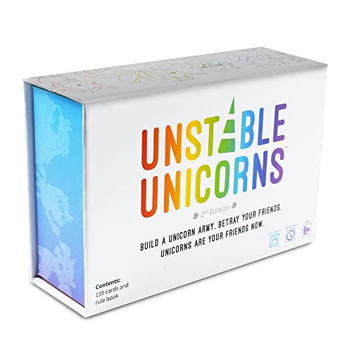 TeeTurtle Unstable Unicorns Card Game - A strategic card game and party game for adults & teens