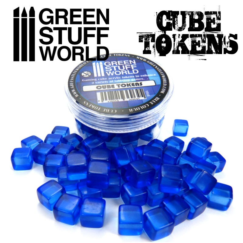 Load image into Gallery viewer, Green Stuff World Blue Cube tokens 1564
