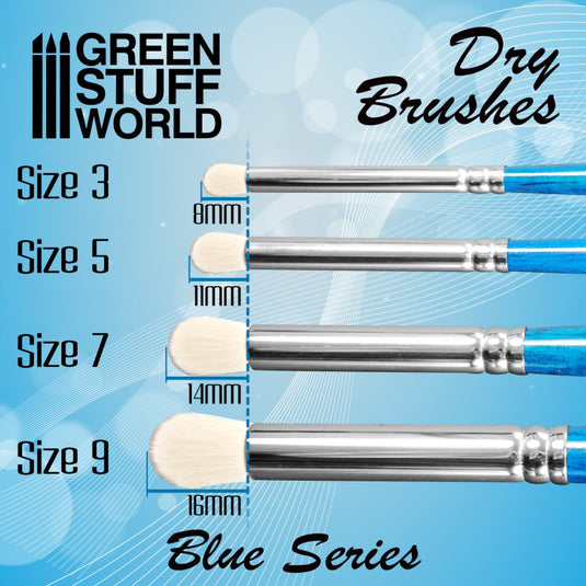 Green Stuff World Blue Series Dry Brush - Size 3
