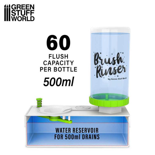 Green Stuff World Brush Rinser Bottle Upgrade 500ML for Art Brush Cleaning