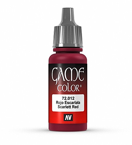 Vallejo Game Color Scarlett Red Paint, 17ml