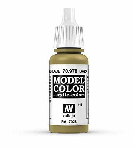 Vallejo Dark Yellow Model Color Paint, 17ml