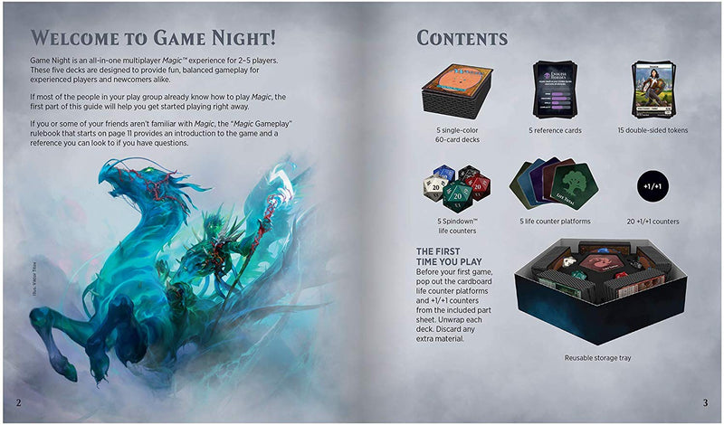 Load image into Gallery viewer, Magic: The Gathering Magic Game Night 2019 Card Game, 2–5 Players 5 Decks 5 Dice

