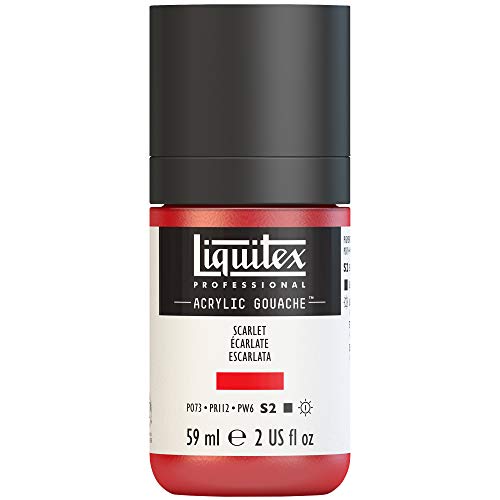 Liquitex Professional Acrylic Gouache 2-oz bottle, Scarlet