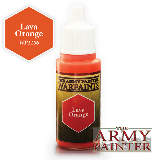 The Army Painter Warpaints 18ml Lava Orange "Orange Variant" WP1106
