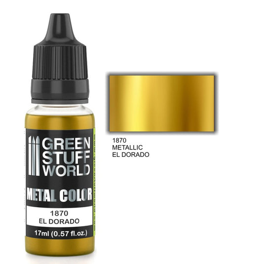 Green Stuff World - Metallic Paint El Dorado 1870 for Models and Miniatures