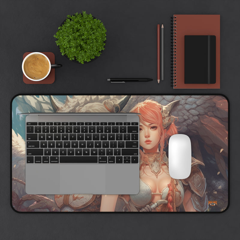 Load image into Gallery viewer, Design Series High Fantasy RPG - Female Adventurer #1 Neoprene Playmat, Mousepad for Gaming
