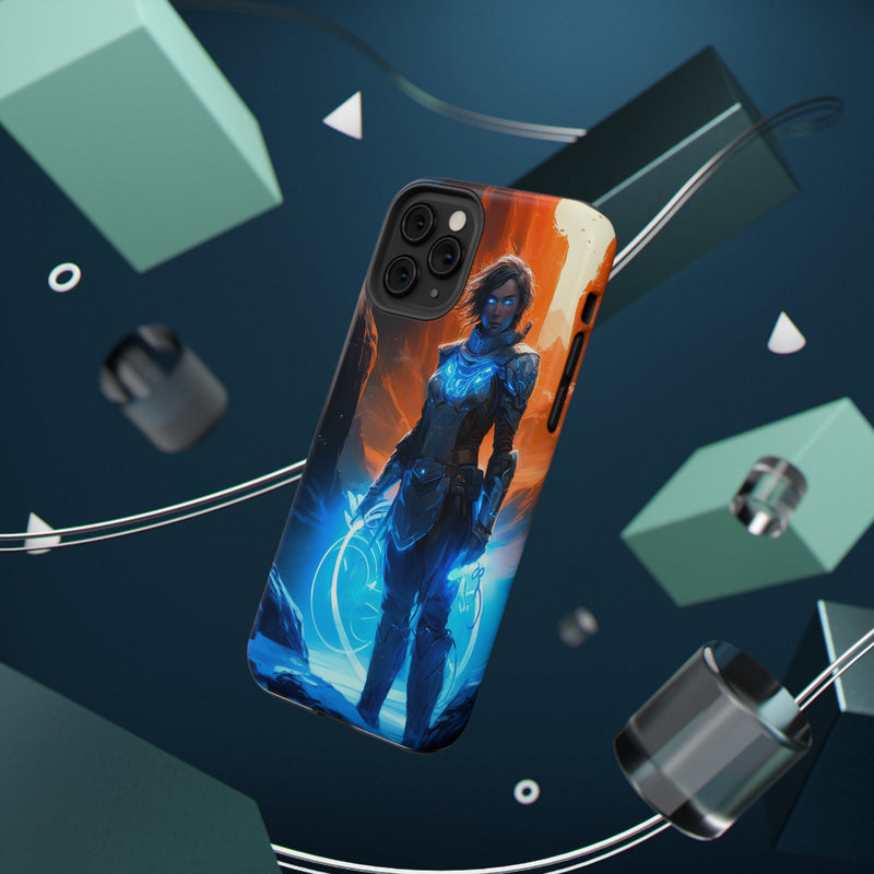 Load image into Gallery viewer, Fantasy Series Impact-Resistant Case for iPhone and Samsung Mobile Phones  - Female Mage Adventurer
