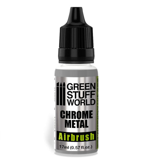 Green Stuff World Chrome Metal Airbrush Paint for Models and Miniatures 2455