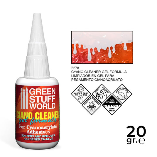 Green Stuff World Ciano Cleaner for Cyanoacrylate Adhesives/Glues 2278