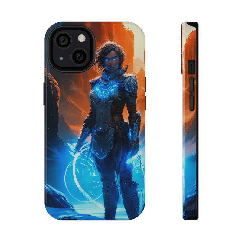 Load image into Gallery viewer, Fantasy Series Impact-Resistant Case for iPhone and Samsung Mobile Phones  - Female Mage Adventurer
