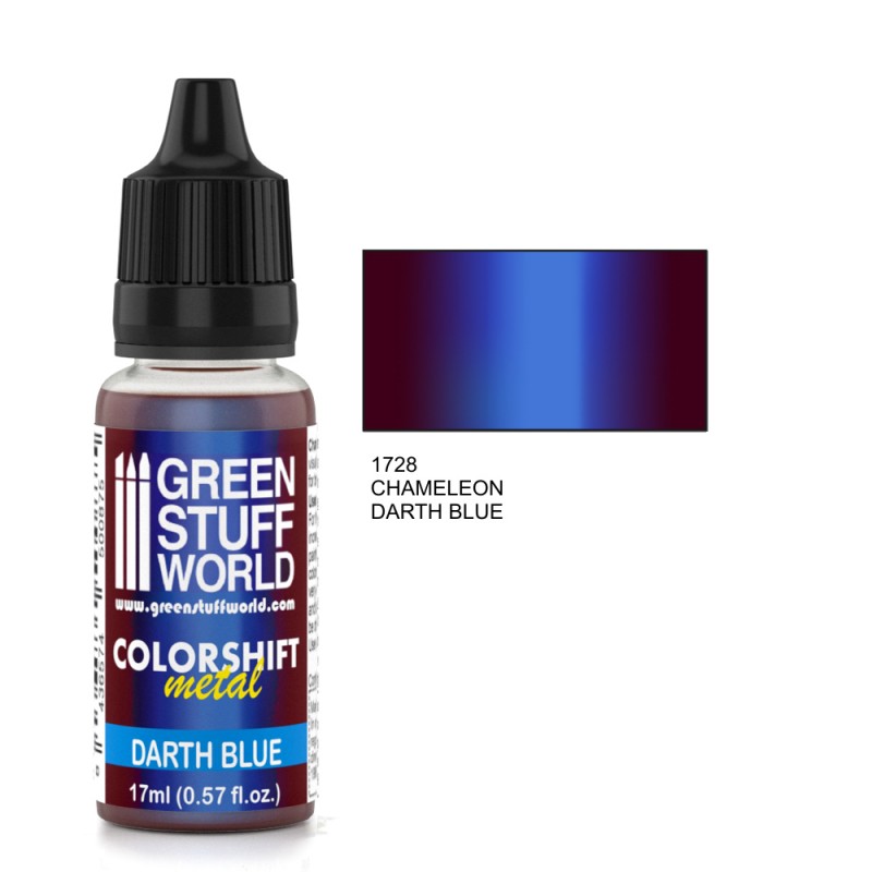 Load image into Gallery viewer, Green Stuff World - Chameleon Metal Paint Darth Blue 1728 for Models and Miniatures
