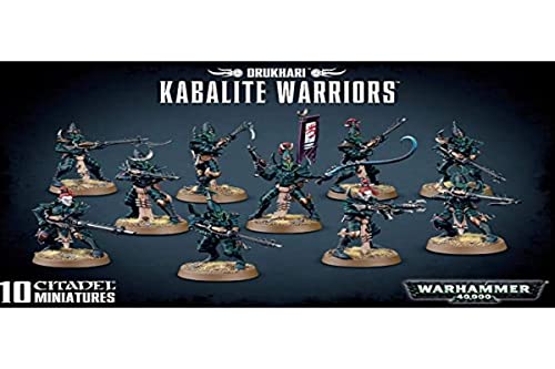 Games Workshop Drukhari Kabalite Warriors Miniature Black 45-07