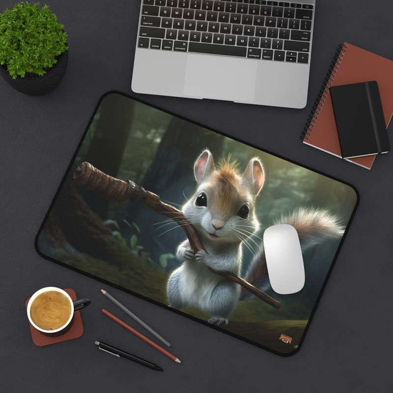 Load image into Gallery viewer, Design Series High Fantasy RPG - Squirrel Adventurer #3 Neoprene Playmat, Mousepad for Gaming
