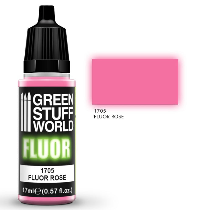 Green Stuff World – Fluorescent Acrylic Paint Rose 1705 for Models and Miniatures