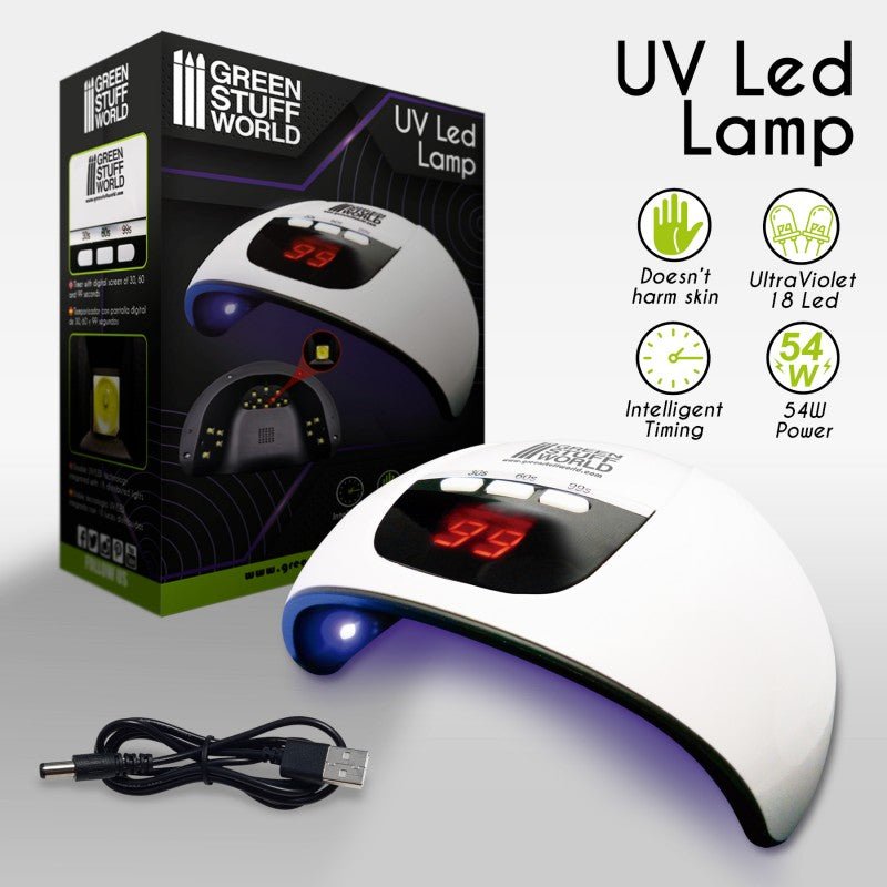 Load image into Gallery viewer, Green Stuff World Ultraviolet LED Lamp for Curing Resins and Fluorescent Paint 2384 - Cobbco
