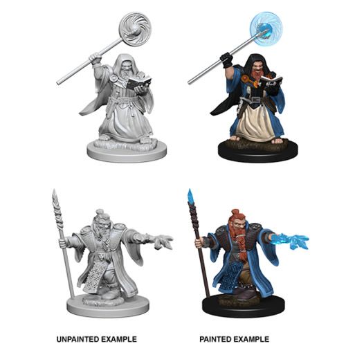 Load image into Gallery viewer, Dungeons &amp; Dragons Nolzur&#39;s Marvelous Unpainted Minis Dwarf Male Wizard WZK72620
