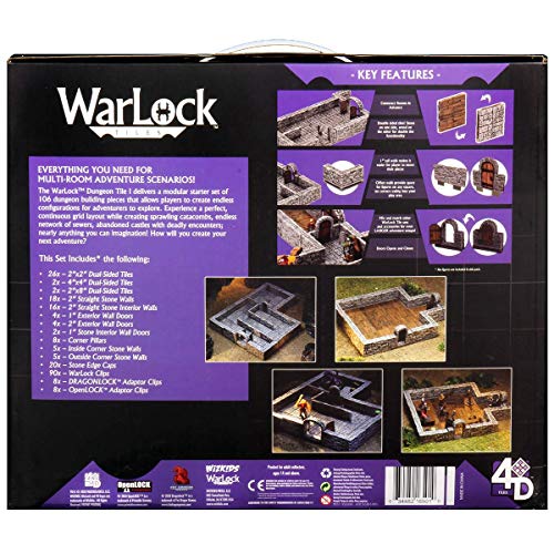 Load image into Gallery viewer, WizKids Warlock Tiles: Dungeon Tiles I

