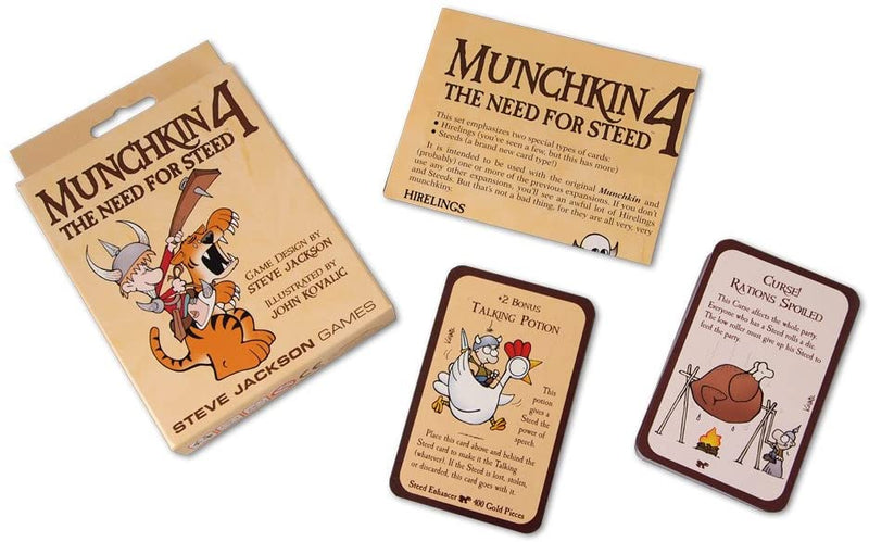 Load image into Gallery viewer, Munchkin 4 Need for Steed expansion 112 Cards For Munchkin
