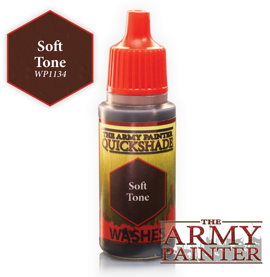 The Army Painter Warpaint Washes 18ml Soft Tone "Brown Wash" WP1134