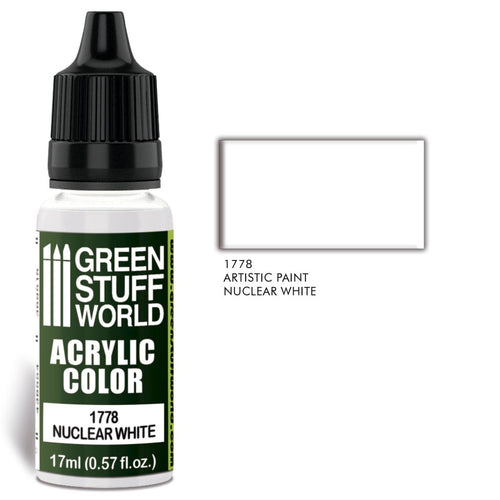 Green Stuff World – Acrylic Color Paint Nuclear White 1778  for Models and Miniatures