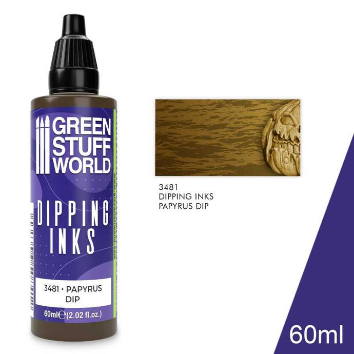 Green Stuff World Dipping Ink 60ml High Contrast Model Paint - Papyrus Dip