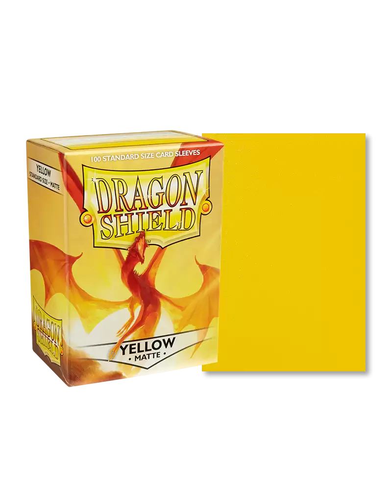 Load image into Gallery viewer, Arcane Tinman AT-11014 Dragon Shield Sleeves Matte Card Game, Yellow
