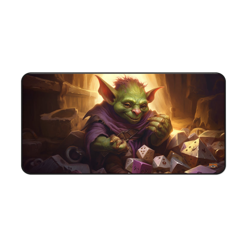 Load image into Gallery viewer, Design Series High Fantasy RPG - Dice Goblin #5 Neoprene Playmat, Mousepad for Gaming, RPGs, Card Games
