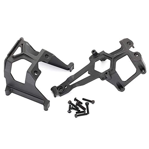 Traxxas 8620 Front and Rear Chassis Supports, Black
