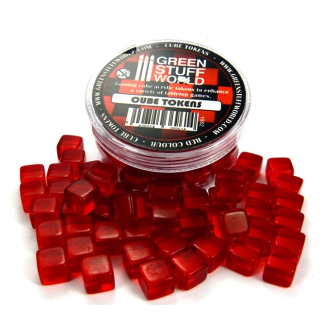 Green Stuff World Red Cube tokens 1562