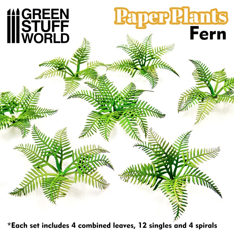 Load image into Gallery viewer, Green Tuff World Paper Plants - Fern 10363
