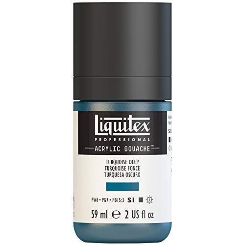 Liquitex Professional Acrylic Gouache 2-oz bottle, Turquoise Deep