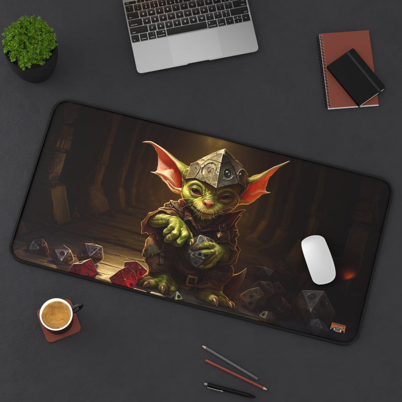 Load image into Gallery viewer, Design Series High Fantasy RPG - Dice Goblin #2 Neoprene Playmat, Mousepad for Gaming, RPGs, Card Games
